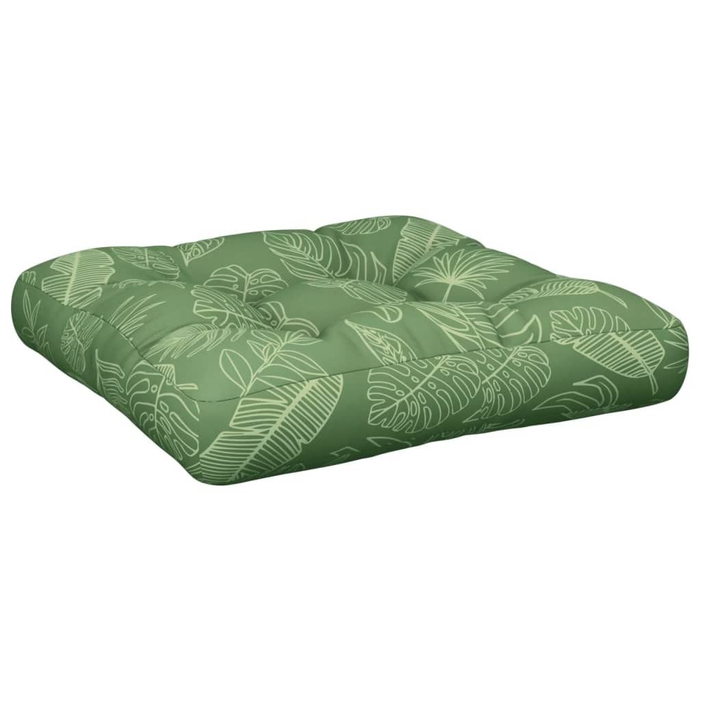 Palettenkissen Blattmuster 60x61,5x10 cm Oxford-Gewebe
