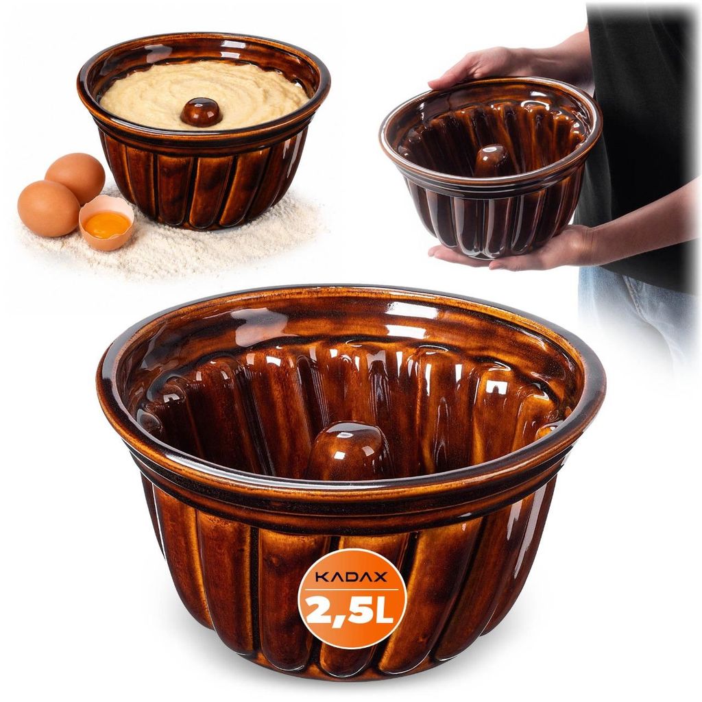 KADAX Gugelhupfform, Spülmaschinenfeste Backform aus Ton, Produktbild 