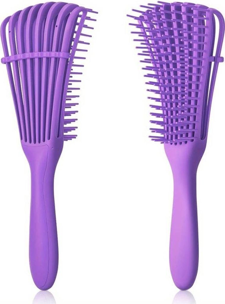 Jumada's – Anti-Tangle-Haarbürste – Haarbürste – Styling-Bürste – Lila