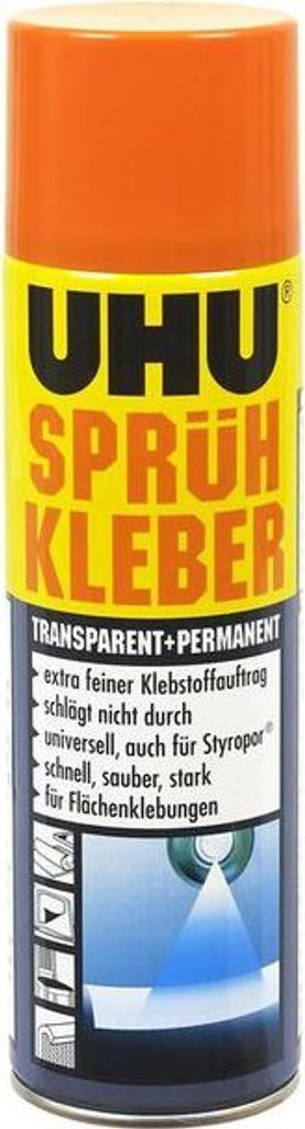 UHU Sprühkleber 46745 500ml Dose transparent Produktbild 