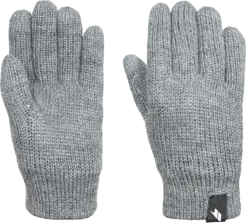 Gant Enfant Trespass Bargo Gris - Tricot Doux et Chaud Spécial Hiver