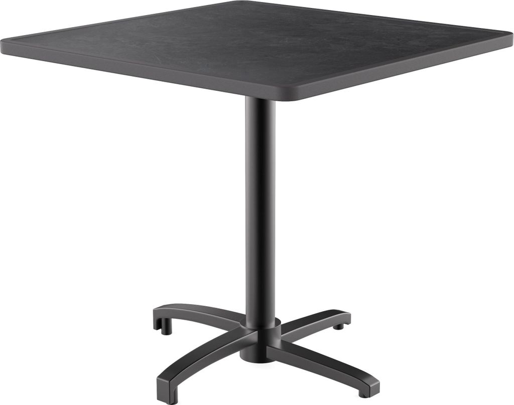 Gastro Outdoor Terrassentisch Rene | klappbar | 60x60 cm | Resalit Dunkler Schiefer