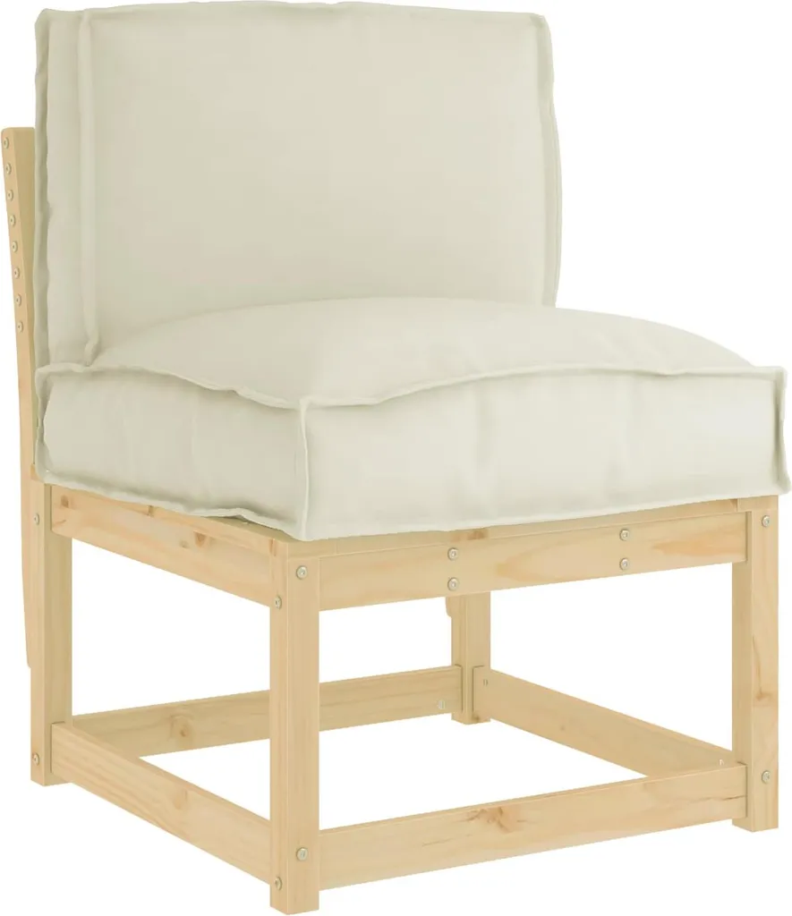 Coussin d'Extérieur Crème 50x40 cm - Rembourrage Épais Tissu Oxford