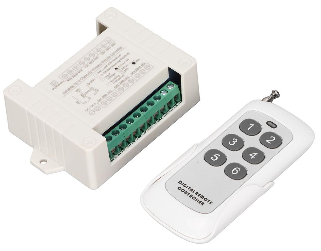 Motor Fernbedienung Schalter 12V 24V 6 CH Relais Vorwärts und Rückwärts Wireless für Auto Elektrische Vorhang