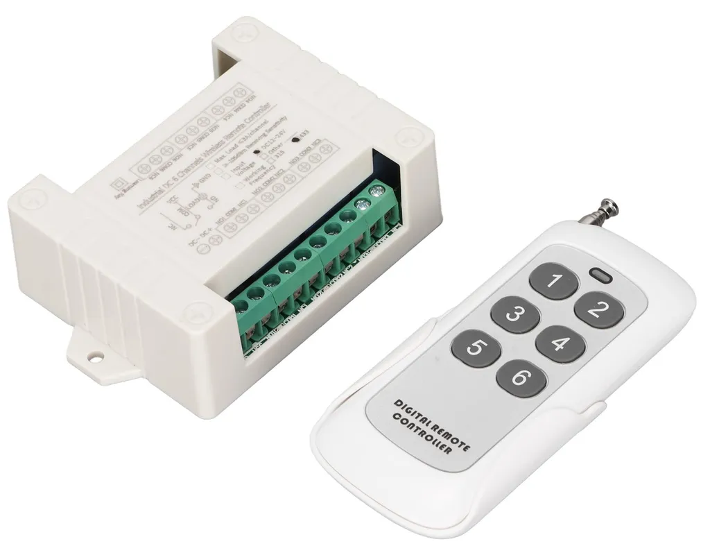 Kit Relais Inverseur sans Fil 12V-24V 6CH pour Motorisation de Voiture