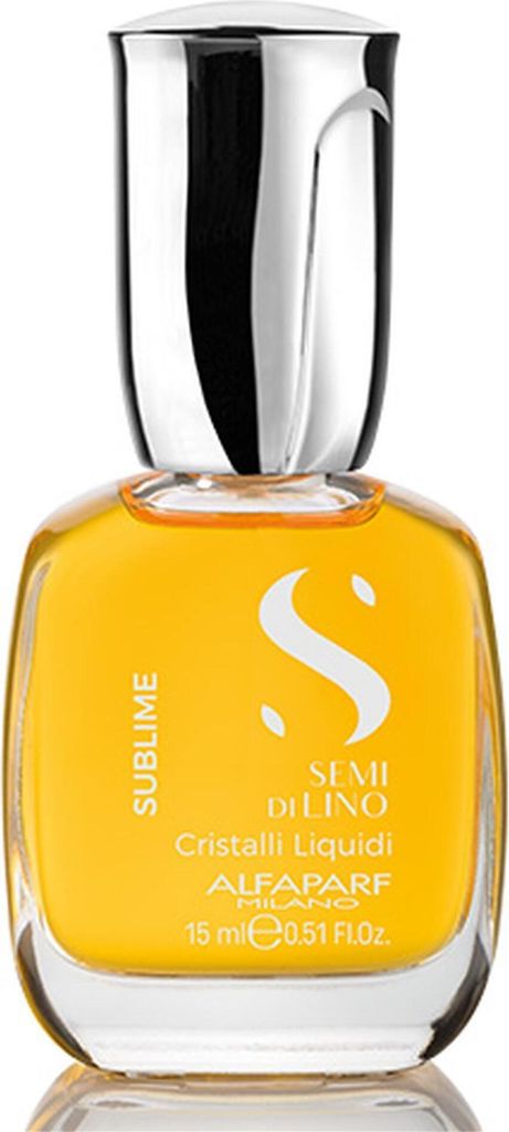 Alfaparf Milano Semi Di Lino Sublime Cristalli Liquidi The Original Haaröl für Feinheit und Glanz des Haars 15 ml