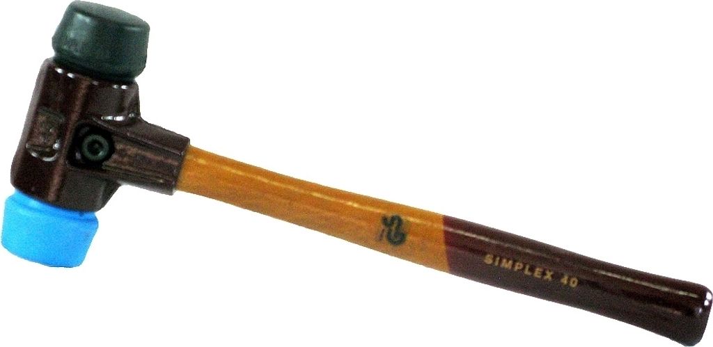 Simplex-Schonhammer Ø 50 mm Gummikomposition / TPE-Soft