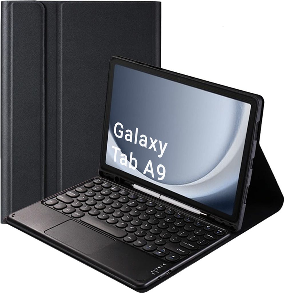 Hülle mit Bluetooth-Tastatur-Touchpad für Samsung Galaxy Produktbild 