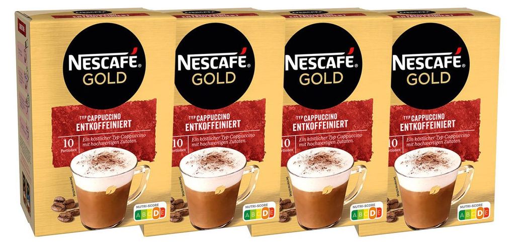 Nescafe Cappuccino Bezkofeinowa Kawa Rozpuszczalna 10 x Zdjęcie produktu 