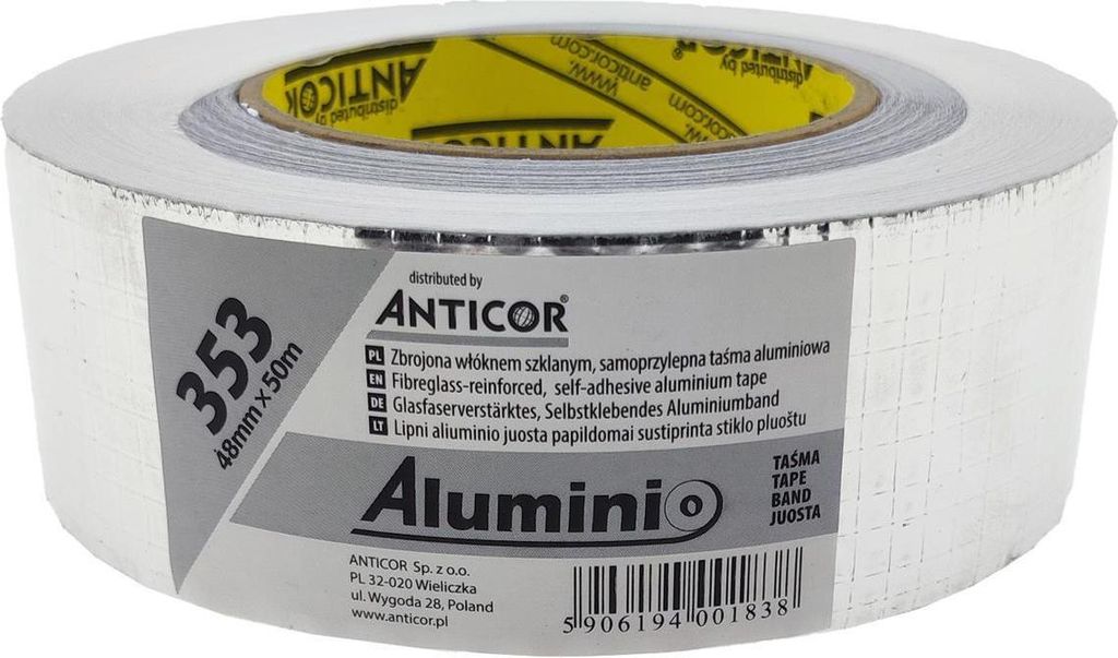 1 role hliníkové lepicí pásky vyztužené síťovinou 48 mm x Obrázek produktu 