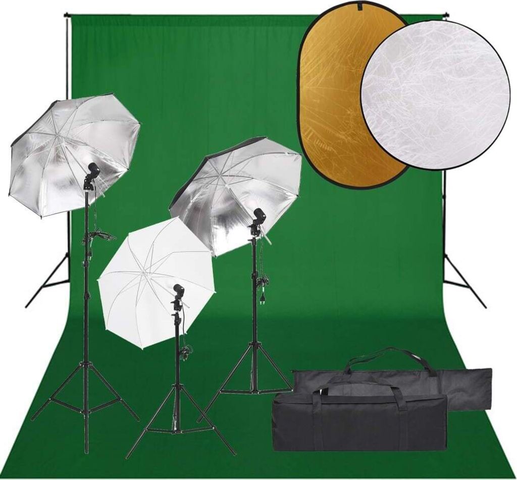 "2026 Promotion" Fotostudio-Set mit Beleuchtung, Hintergrund und Reflektor - Studiospots CC4373