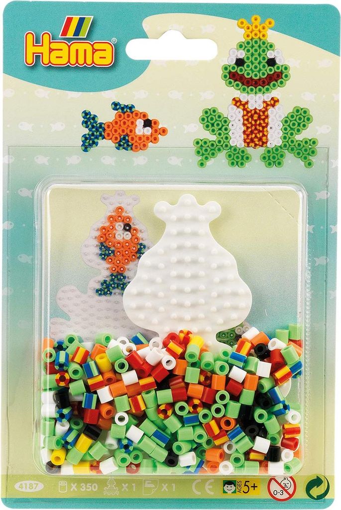 Hama Iron Perlen Frosch und Fisch set 350 Stücke