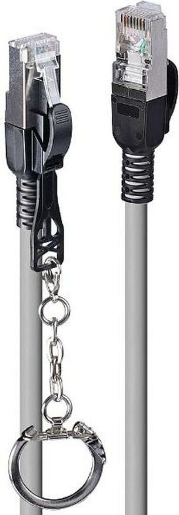 LINDY Patchkabel Cat.6A S/FTP grau 20m verriegelbar
