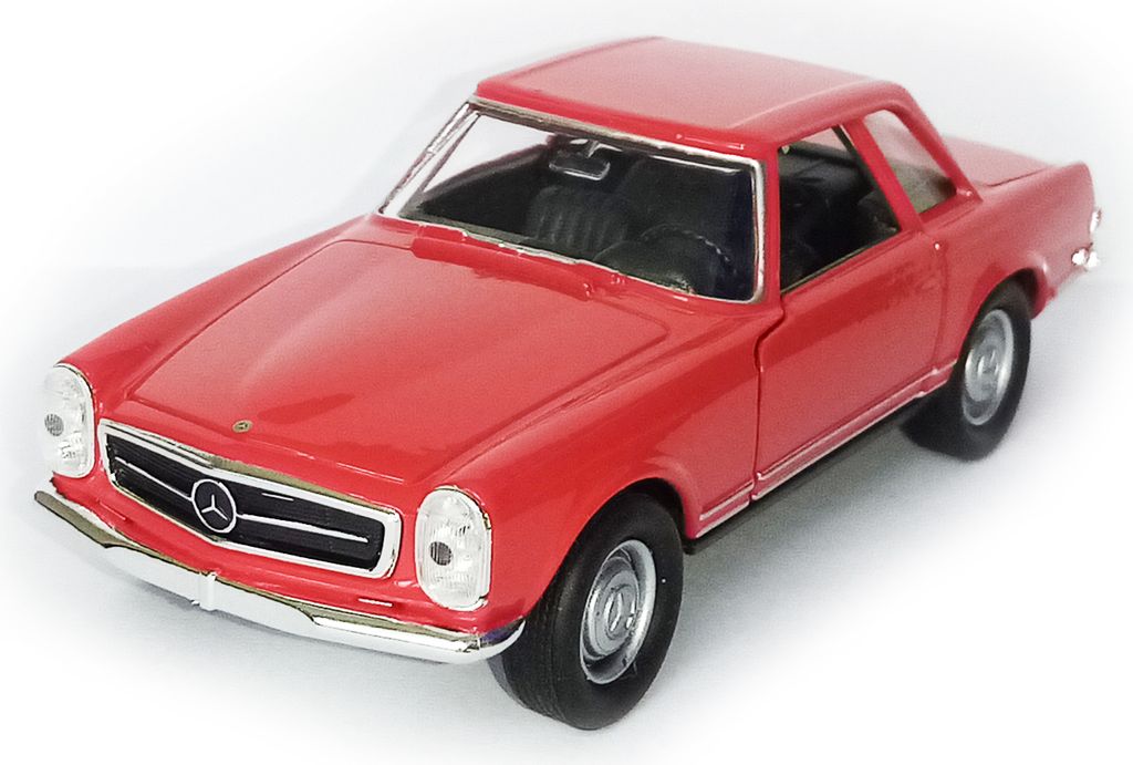 Mercedes-Benz 1963 230SL Metall Modellauto Modell Auto Spielzeugauto Kinder Geschenk 3 (Rot)
