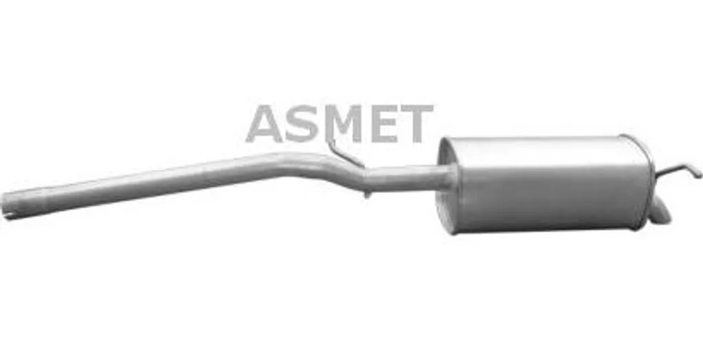 Silencieux arrière ASMET 3107 pour Caddy OE 2K3253609 Echappement Qualité