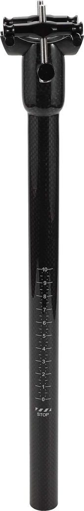 Fahrradsattelstš¹tzen Sto?d?mpfende Fahrradsattelstš¹tze Sattelrohr Glanzschwarz 1 Stš¹ck 22,2x350mm Carbonfaser
