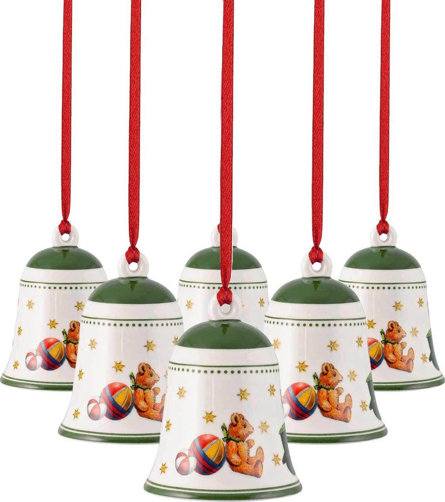 Villeroy & Boch My Christmas Tree Glocke Spielzeug ø 5,4 cm 6er Set - grün