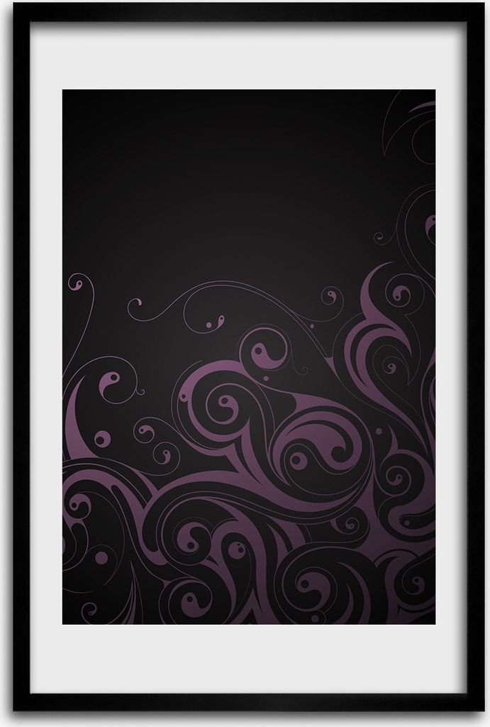 Bild - Bilderrahmen - 40 cm x 60 cm - MDF - Rahmen - Wandkunst - Verzierungen