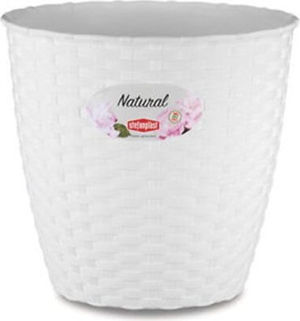Pflanzgefäß Stefanplast 73470 Kunststoff weiß 24 x 22,5 x 24 cm
