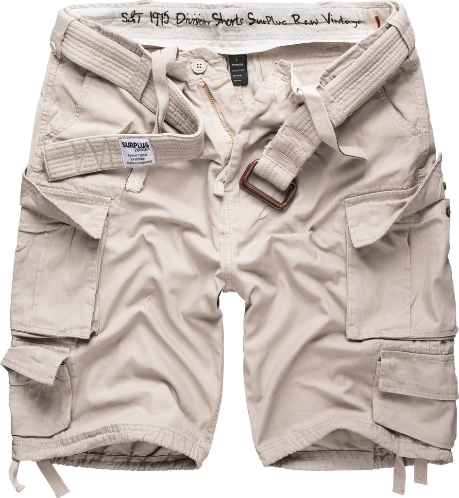 SURPLUS Division Shorts, matt weiß