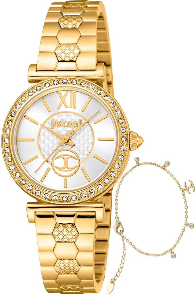 Just Cavalli JC1L273M0055 Montre Femme Idéale pour Soirée et Usage Quotidien