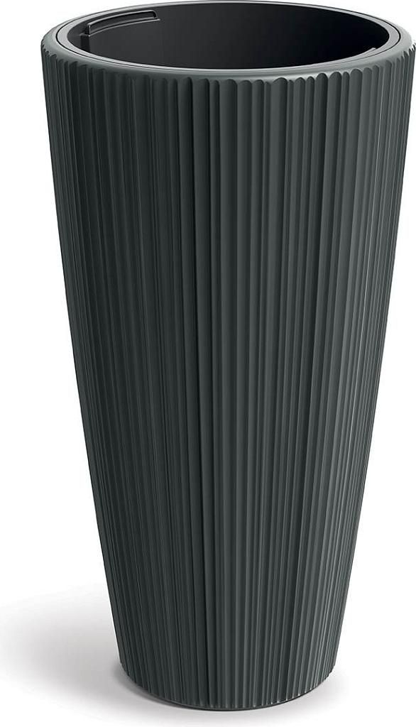 Pot de fleurs ORO 39 cm - Couleur : gris foncé Image du produit 