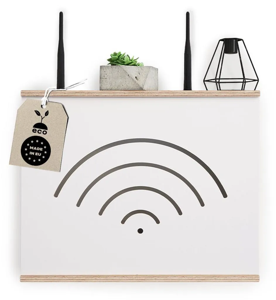 Étagère pour Wi-Fi murale - Boîtier de rangement design pour box ADSL