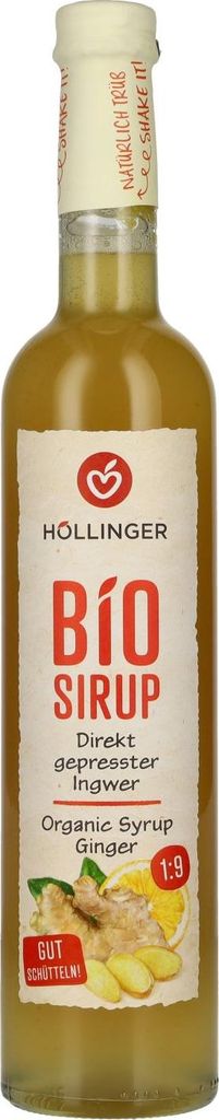 INGWER-ZITRONEN-BIO-SIRUP 500 ml - HOLLINGER