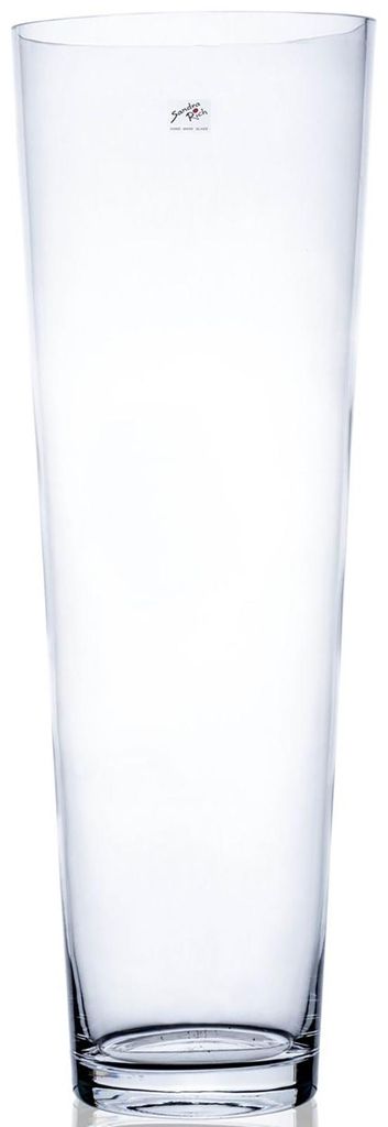 CONICAL conical round vase - klar - 19x19x70cm - Glas Produktbild 