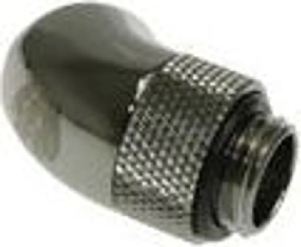 Raccord rotatif 45° G1/4 pour watercooling PC Bitspower noir brillant