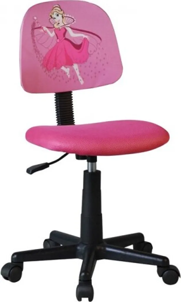 Chaise bureau rose réglable ZUMBO 70kg assise pivotante grand confort
