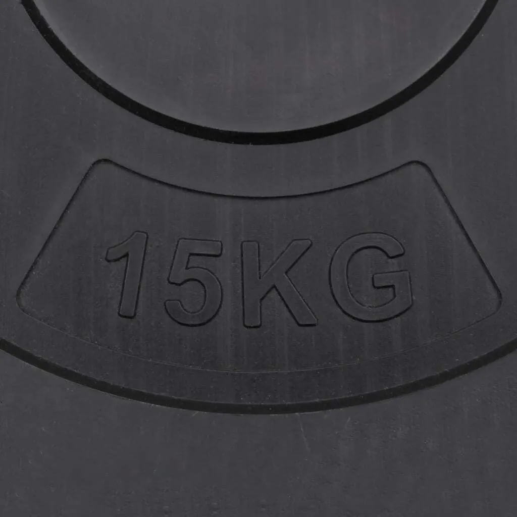 Paires de disques 15 kg pour musculation vidaXL kit 30 kg fitness maison - 5
