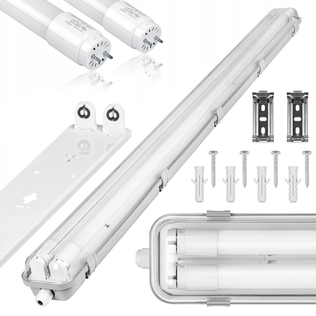 MasterLED Feuchtraumleuchte 120 cm IP65 mit 2er T8 Produktbild 