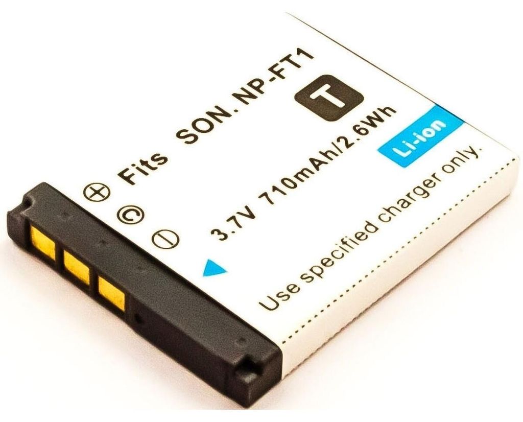 Akku für Sony DSC-T33 Li-Ion 3,6 Volt 600 mAh schwarz. Produktbild 