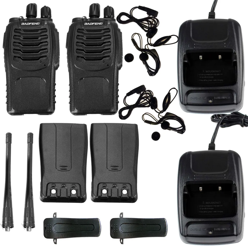 Coppia Ricetrasmittenti Baofeng BF-888 2W UHF per Escursioni e Softair
