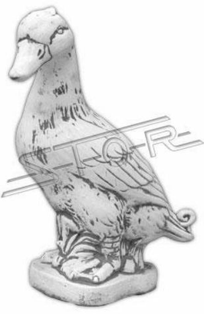 Garten Dekoration Ente Terrasse Stein Figuren Figur Statue Skulptur Vogel 635