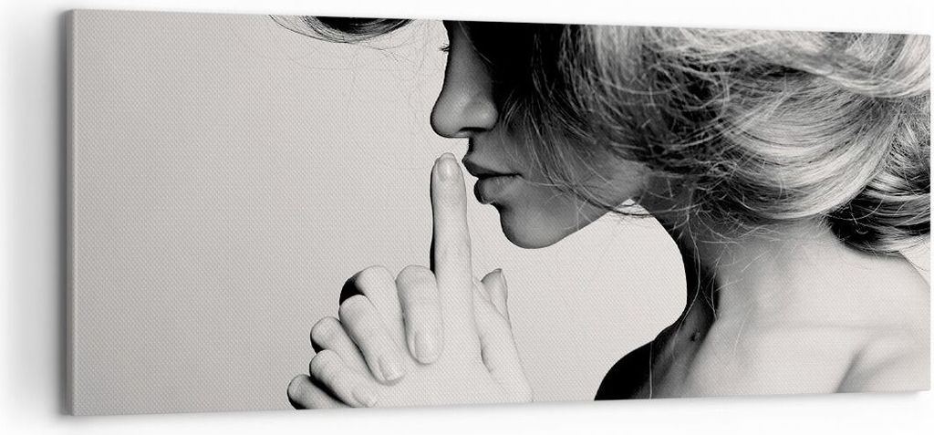 Bild auf Leinwand - Leinwandbild - Frau Modell - 100x40cm - Wand Bild - Wanddeko - Wandbilder - Leinwanddruck - Bilder - Kunstdruck - Wanddekoratio...