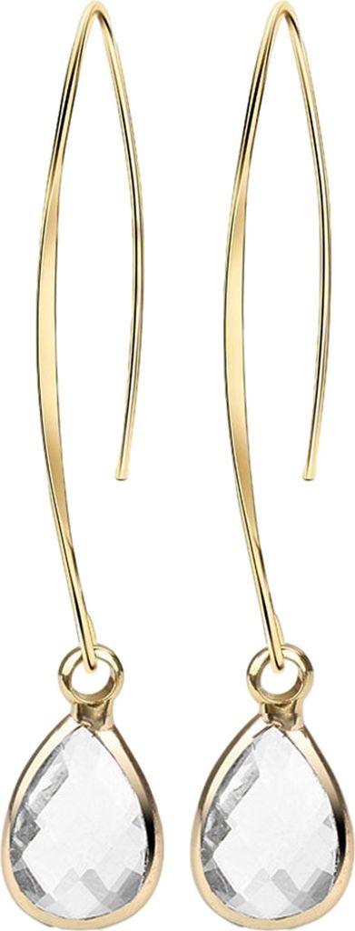 1 Paar Hakenohrringe mit Kunstkristalldekor, poliertes Kupfer, antiallergisch, lange baumelnde Ohrringe, Ohrschmuck
