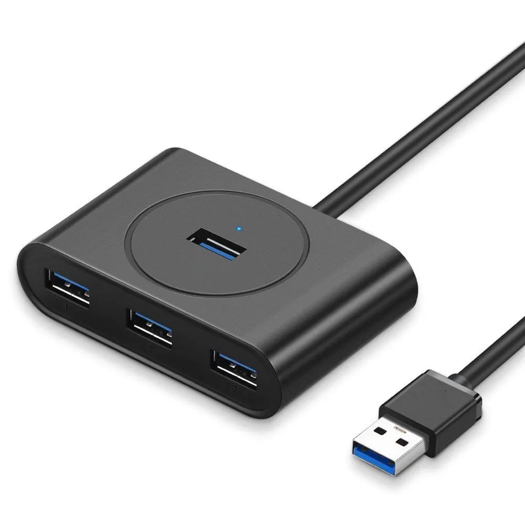 Ugreen 20290 Hub USB 3.2 Gen 1 4 Porte - Estensione Cavo 0,5m Nero - 20