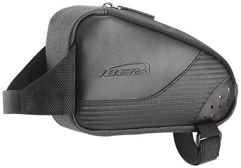 Ibera IB-TB12 Sacoche de Cadre Vélo Tube Supérieur Taille M Noir