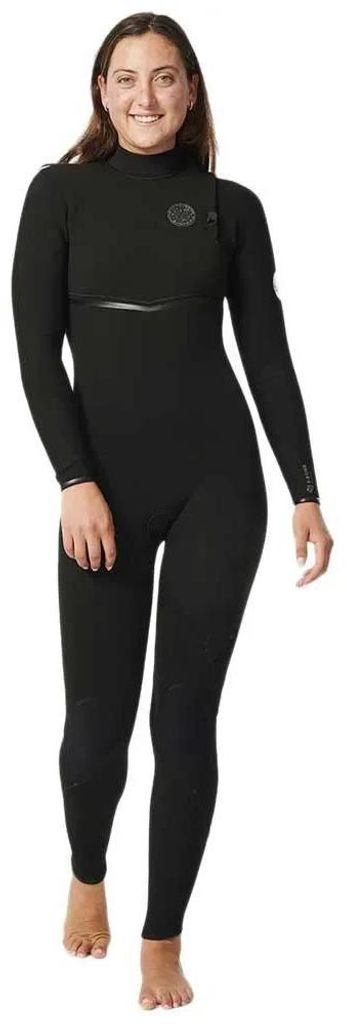Rip Curl Ebomb 43gb 4/3 Mm Neopren-anzug Mit Langen Ärmeln Und Reißverschluss Am Rücken Für Damen Schwarz 6 Frau Schwarz 6