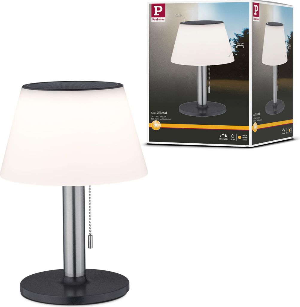 Solární LED stolní lampa Paulmann Lillesol Obrázek produktu 