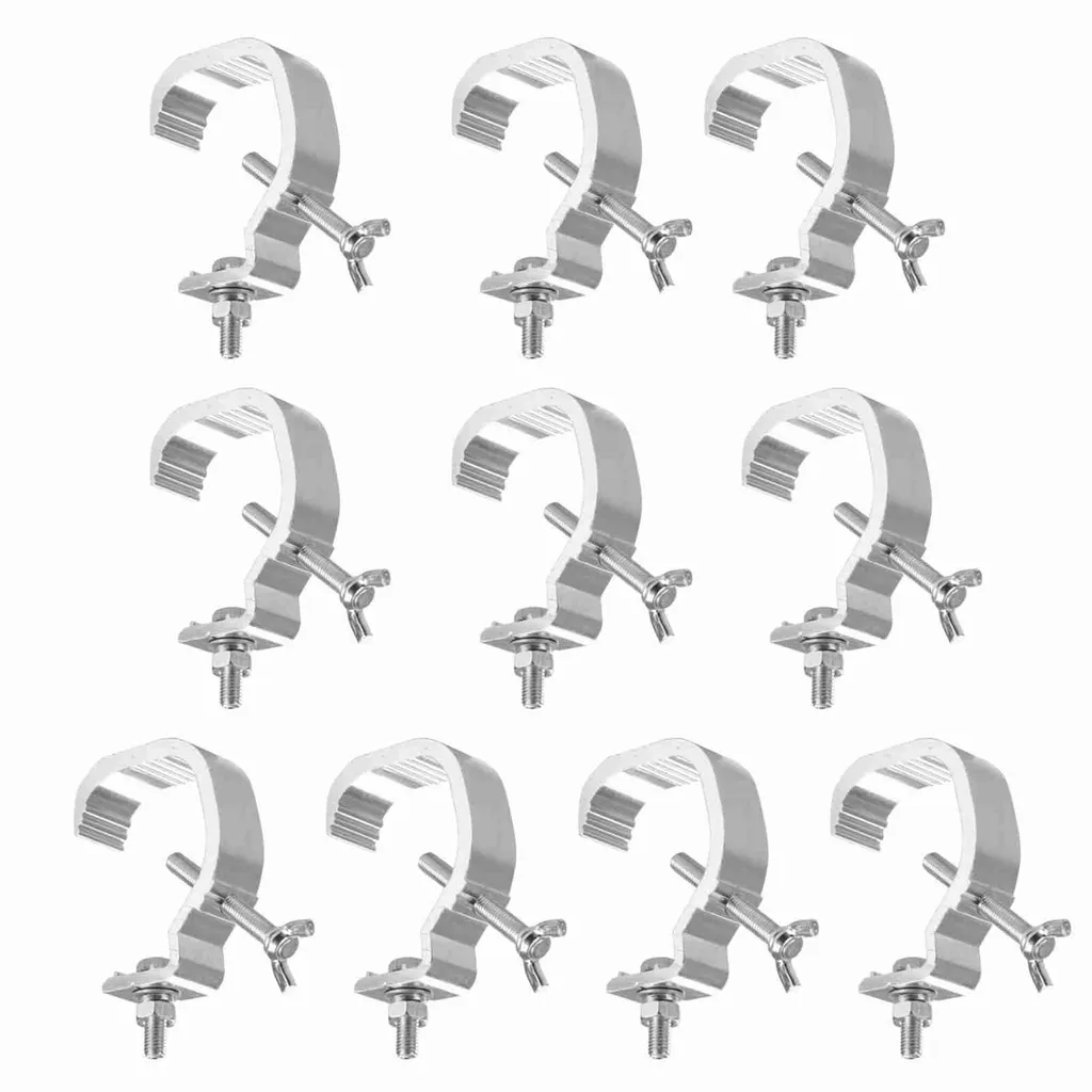 Pince de Fixation pour Pont de Lumière Soirée et Concert - Aluminium x10
