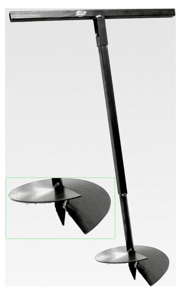 300 mm Erdbohrer Handerdbohrer Pflanzbohrer Pfahlbohrer Lochspaten Erdlochausheber Pfostenbohrer
