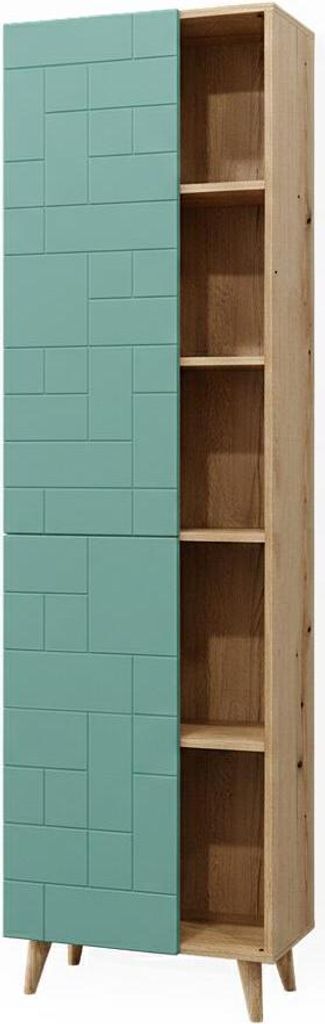 Kúpeľňová skrinka Vicco Rudi mätovo zelená 56 x 193 cm s Obrázok produktu 