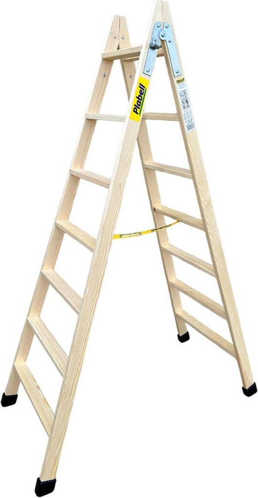 Scala di legno a gradini larghi alta 190 cm bld-7 plabell Immagine del prodotto 