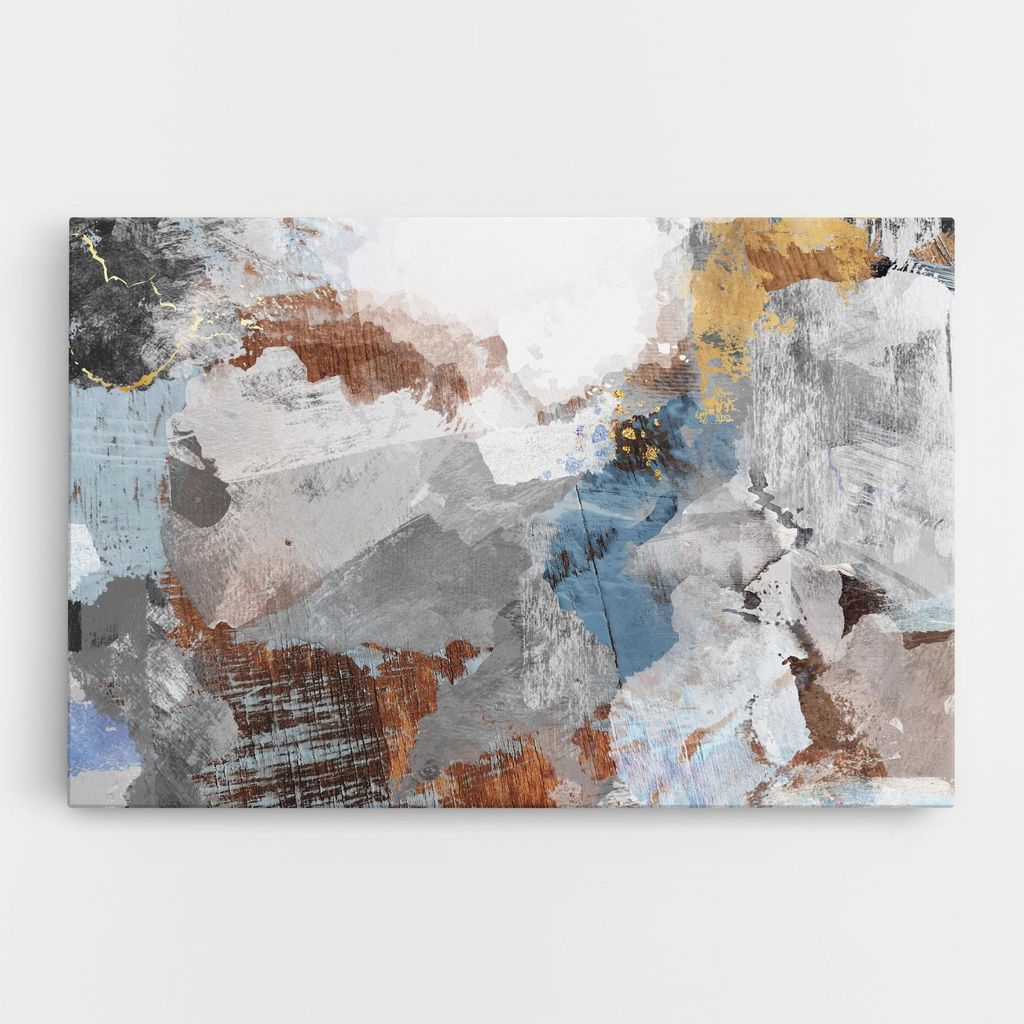 ARTHUB Leinwandbild 80x120 cm, Paint On Wood | Wohnzimmerdekoration, Hängende Bilder, Wanddekoration, Heimdekoration, Abstrakte, Abstrakte Kunst