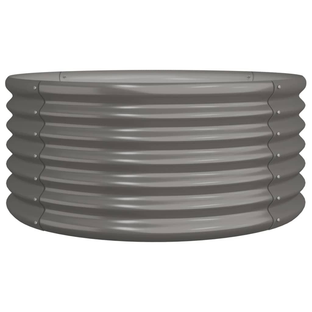 Pflanzkübel Verzinkter Stahl 80x80x36 cm Grau
