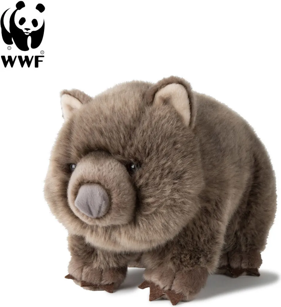 Doudou Wombat WWF 28cm - Peluche réaliste et douce pour bien dormir