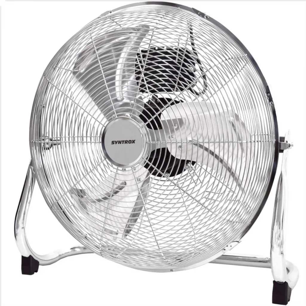Ventilateur chromé vintage SV-100W pour rafraîchir salon et grand bureau